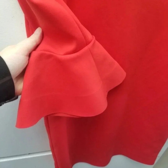 Escada Sport Darielle Bell Sleeve Tulip Rouge  Dress XS - Picture 9 of 13